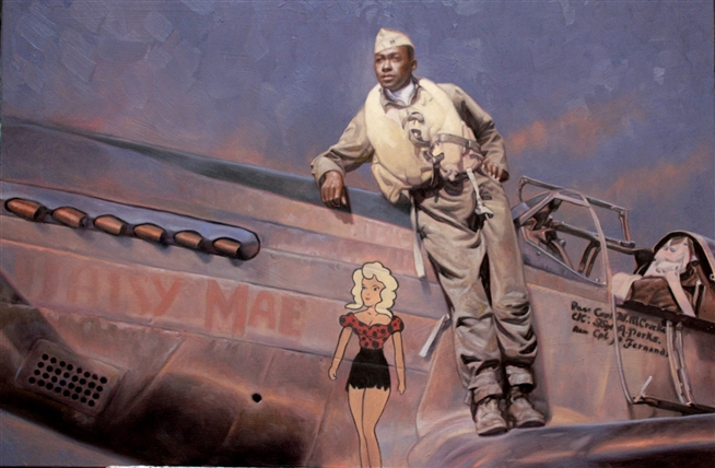 Chris Hopkins - Oil Painter - Tuskegee Airmen - Woodrow Crockett Chris Hopkins - Oil Painter - Tuskegee Airmen - Woodrow Crockett