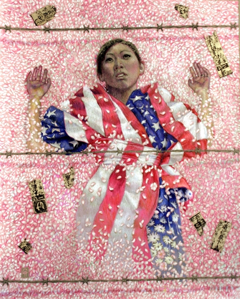 Chris Hopkins - Oil Painter - Internment - The Weeping of the Sakura Chris Hopkins - Oil Painter - Internment - The Weeping of the Sakura