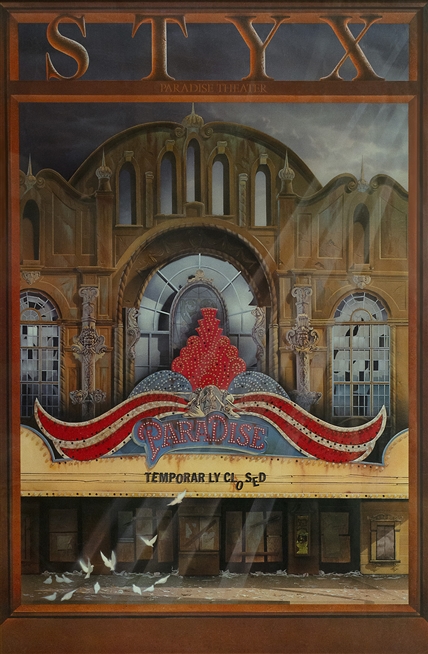 Chris Hopkins - Oil Painter - Advertising - Styx Paradise Theater - Closed