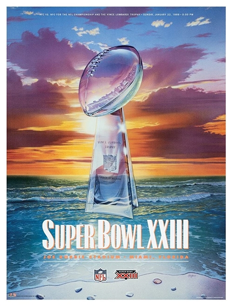 Chris Hopkins - Oil Painter - Advertising - Theme art Superbowl XXIII Chris Hopkins - Oil Painter - Advertising - Theme art Superbowl XXIII